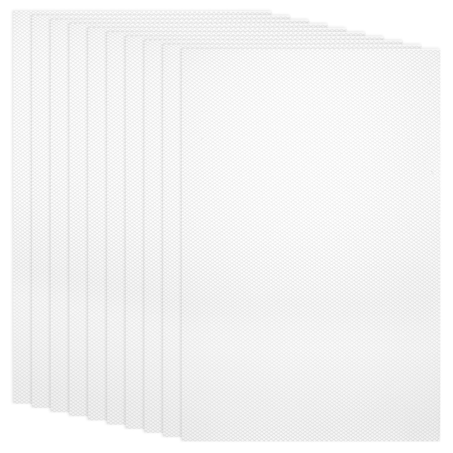 SULIKJHUI 10 Sheets White Fursuit Eye Mesh, 0.5mm PVC Eye Mesh for Mask