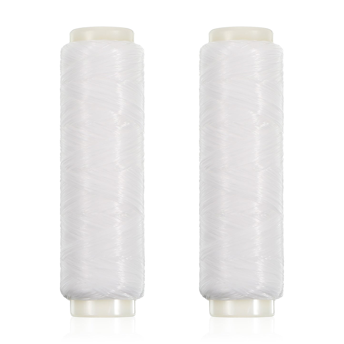 BOHUIZ 2 Pcs Fishing Thread Nylon Elastic Invisible Magic Fishing Line FishingBait Thread 0.2 mm Length 656 Feet Per Spool Stretchy Clear FishingString for Salmon Sturgeon Catfish