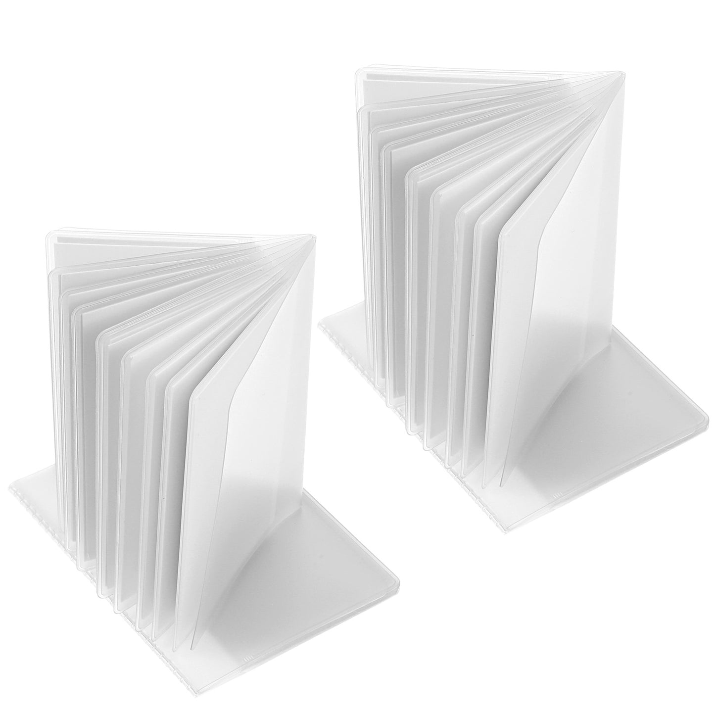 Cobee 4 Pack Plastic Wallet Insert Credit Card Holder, Clear Credit Card Holder Wallet Insert with 10 Page 20 Slots and 10 Page 10Slots Wallets Inserts for ID Credits Membership Shopping BusinessCard