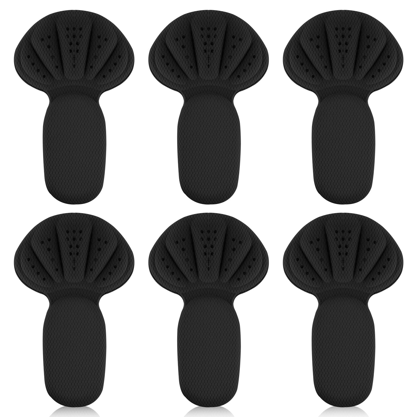 HJZHII 6PCS Adhesive Back of Heel Cushion Pads, Shoe Size Reducer Heel Grips Inserts Heels Guards Liners Heels Protectors Pads for Shoes Women Men Loose Shoes Too Big