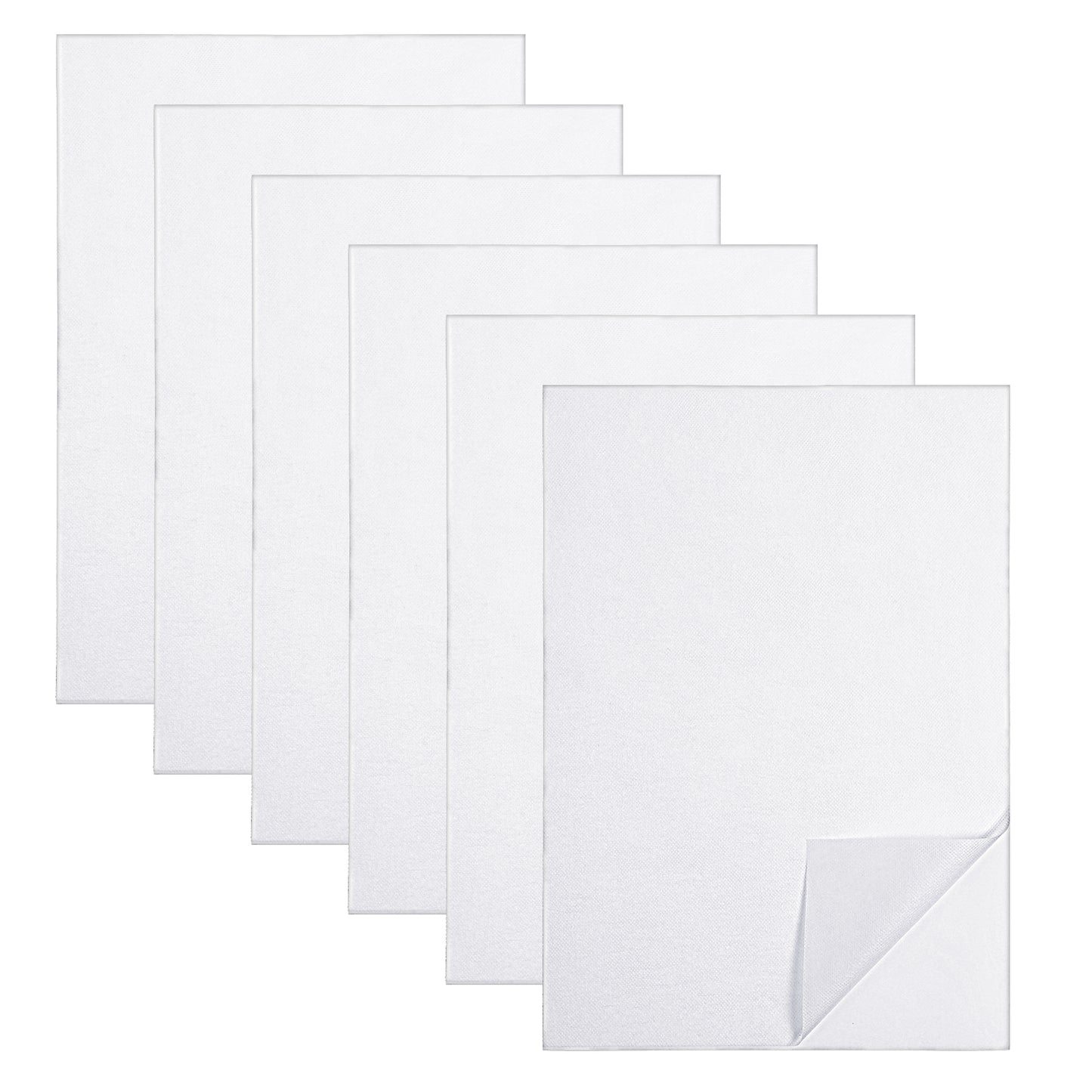 AOZUO 6 Sheets Sticky Water Soluble Embroidery Stabilizer, 11.7"x 8.26" Dissolvable Printable Paper Self Adhesive Wash Away Stabilizer for Print Draw Patterns Hand Machine Embroidery