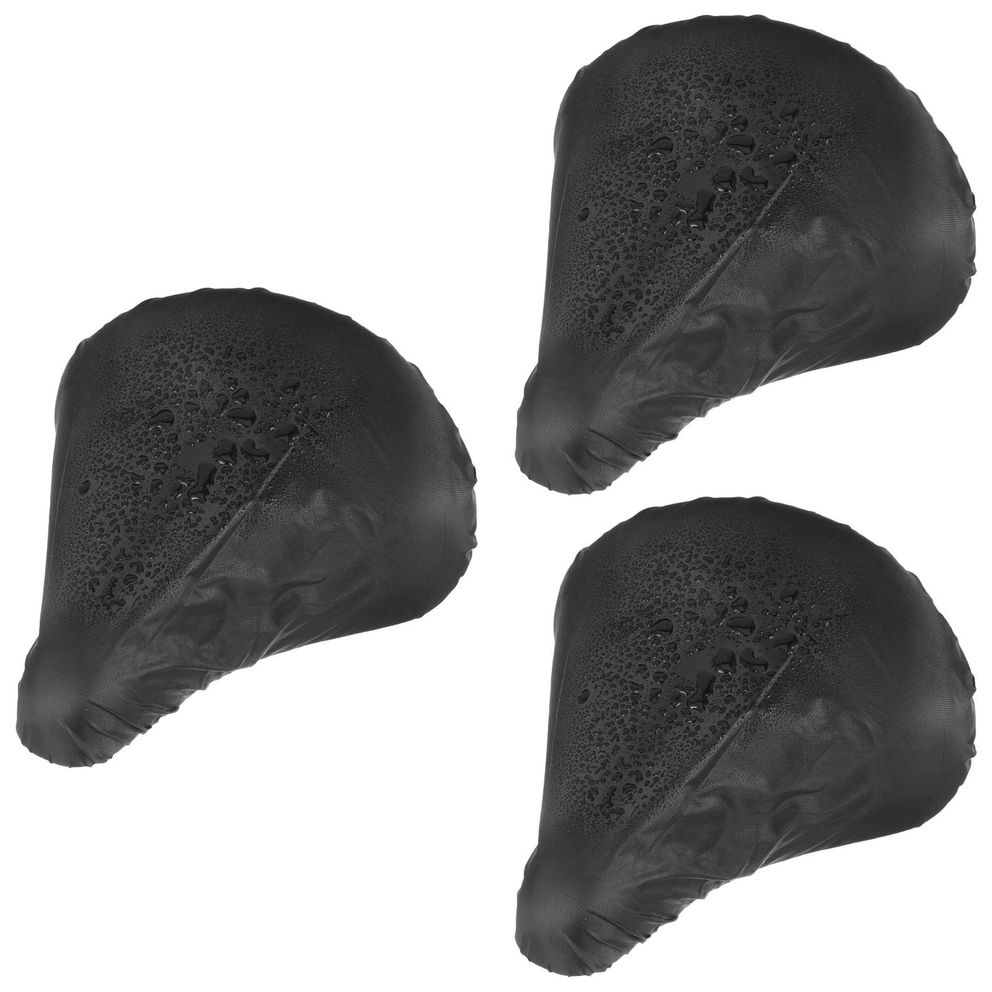 Cobee 3 Pcs Bike Seat Cover, Waterproof Bicycle Saddle Covers Dust Proof Seat Rain Cover Universal Fit Elastic Cycling Accessories for Indoor Outdoor Exercise