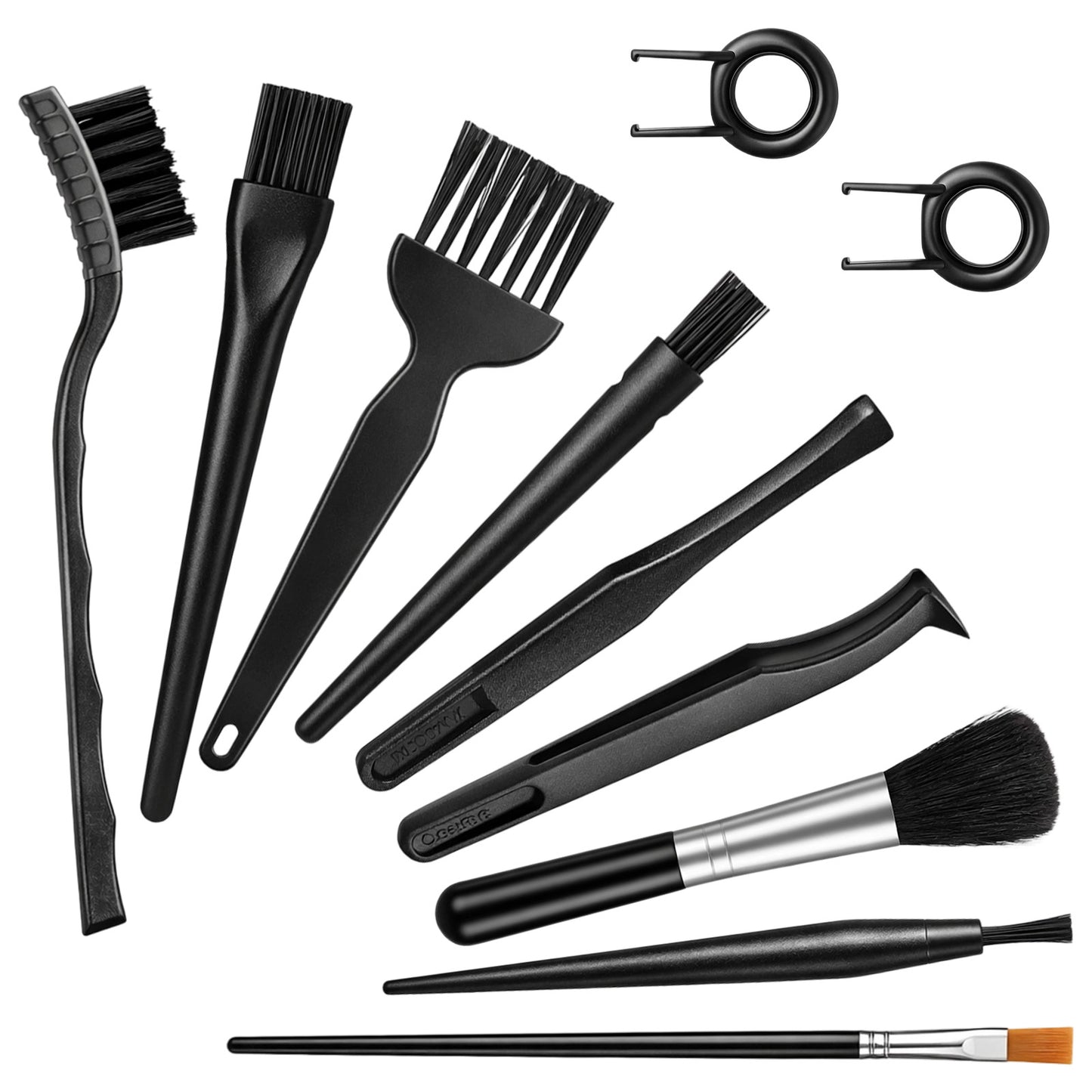 TIESOME 11 Pcs Anti Static Brush, Mini Keyboard Cleaning Brush Kit for Laptop, Computer, Motherboard, Camera, Small Space & Car, Anti-Static Electronics Dust Cleaning Brushes