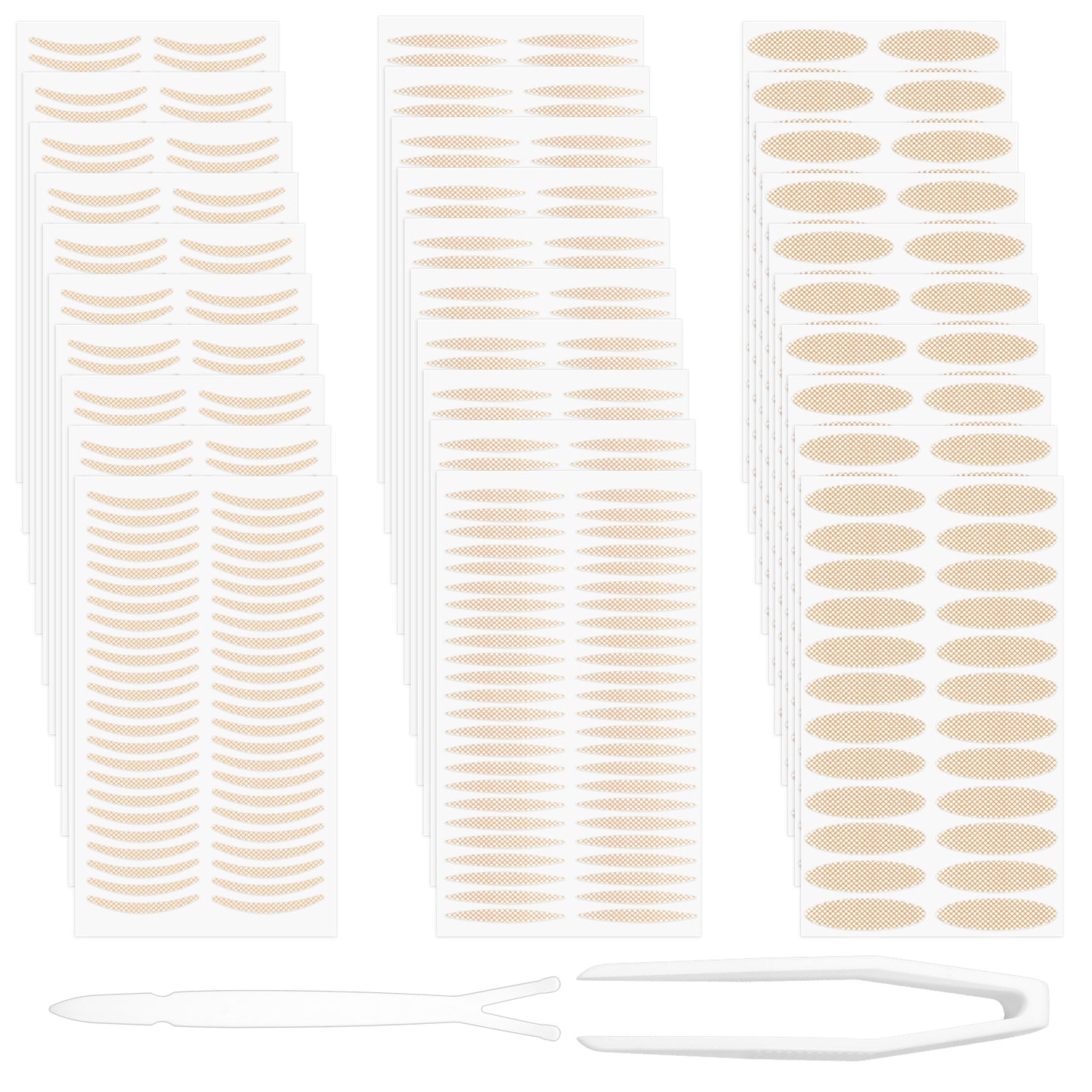 JIYIN 1440Pcs Invisible Eyelid Tape, Eyelid Lifter Strips, Breathable Fiber Double Eyelid Tape Instant Eye Lift for Uneven or Single Eyelids, Say Goodbye to Hoods, Sagging Eyelids