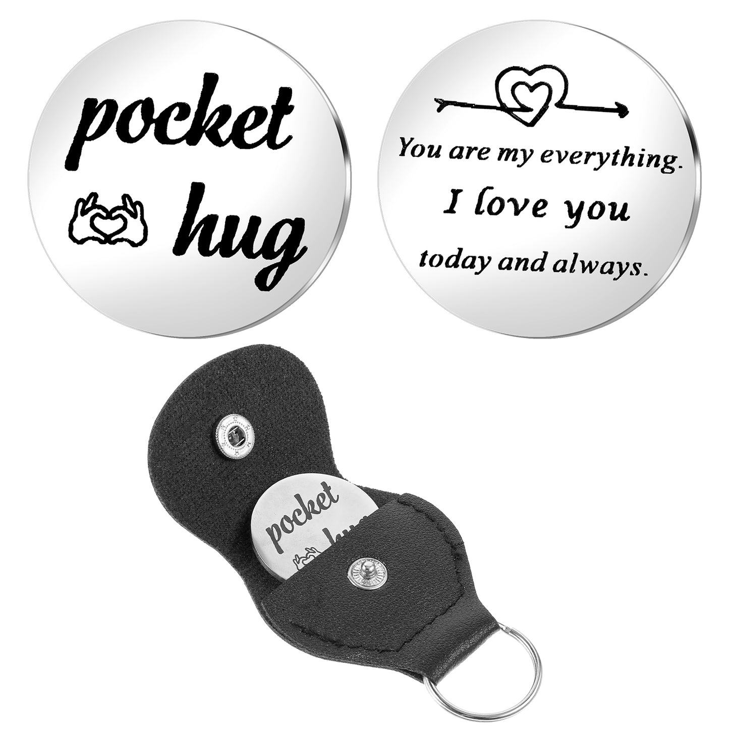 Yuanchu Pocket Hug Keychain Gifts, Small Gift for Boyfriend Gifts Women, Girlfriend Couple I Love You Gift Ideas for Birthday Graduation Valentine's Day