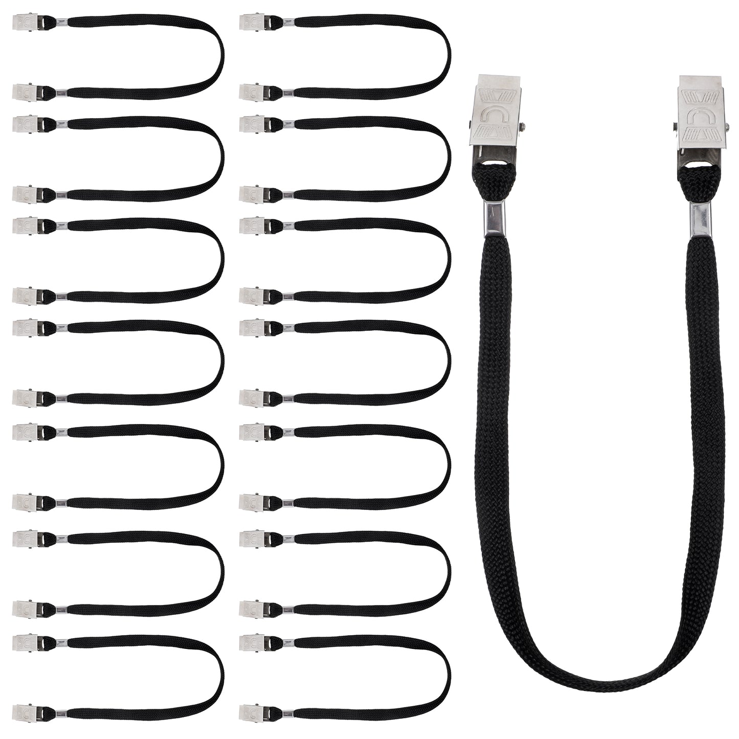MBAIYO 15 Pcs Hat Clips for Wind, Hat Windy Clips for Boating Adjustable Windproof Hats Strap Clip Hats Rides Cap Retainer for Baseball Cap Fishing Camping Outdoor Activities Black
