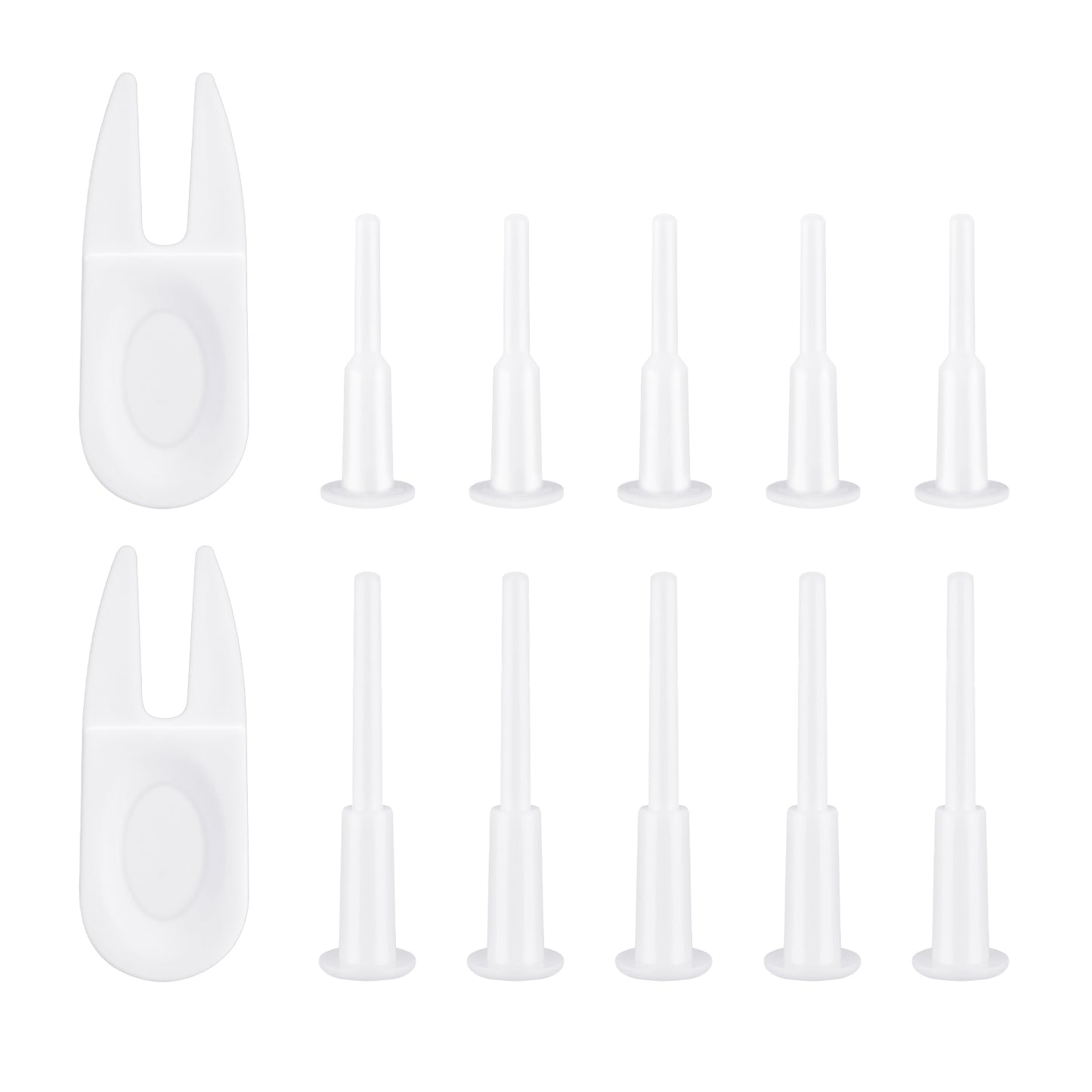 BOHUIZ 12 Pcs Exercise Ball Plug Replacement Kit, Yoga Ball Fitness Exercise Ball Air Stopper Plug Pin Adapter Kit, Inflatable Plug Replacement for Fitness Exercise Ball Inflatable Bed Pool
