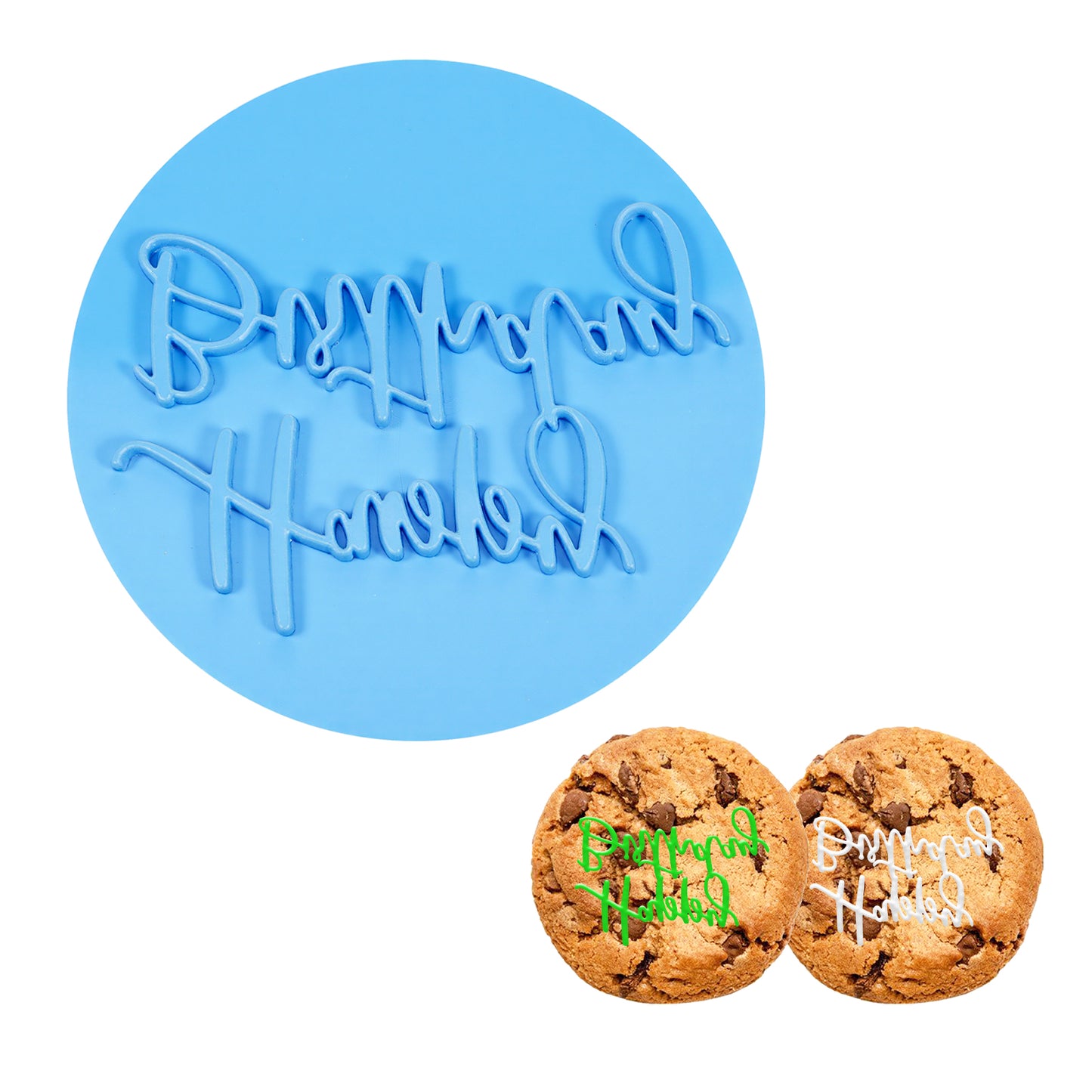 Giantree 1Pcs Cookie Stamp, Fondant Stamp, Happy Birthday Fondant Embosser, 3D Design Cookie Stamp for Baking Cookies Personalised Cookie Stamp, Fondant for Cake, Cookie, Icing, Cupcake, Decoration