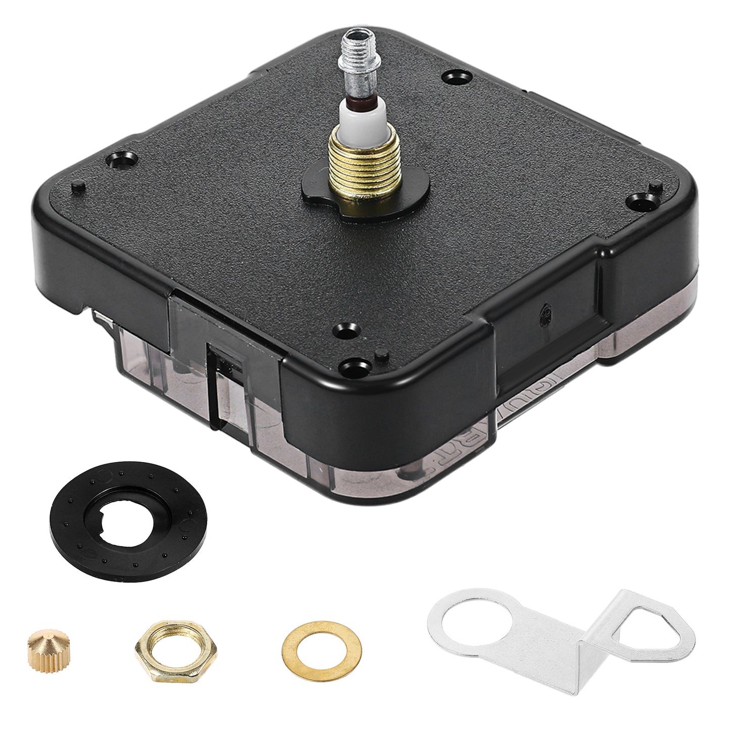 HJZHII Quartz Clock 12888 Movement Replacement, Axis Shaft High Torque Clock Parts Quartz Clock Mechanism Battery Operated Wall Clock Motor DIY Repair Parts Without Hands(Shaft 18.5mm, Thread 8mm)