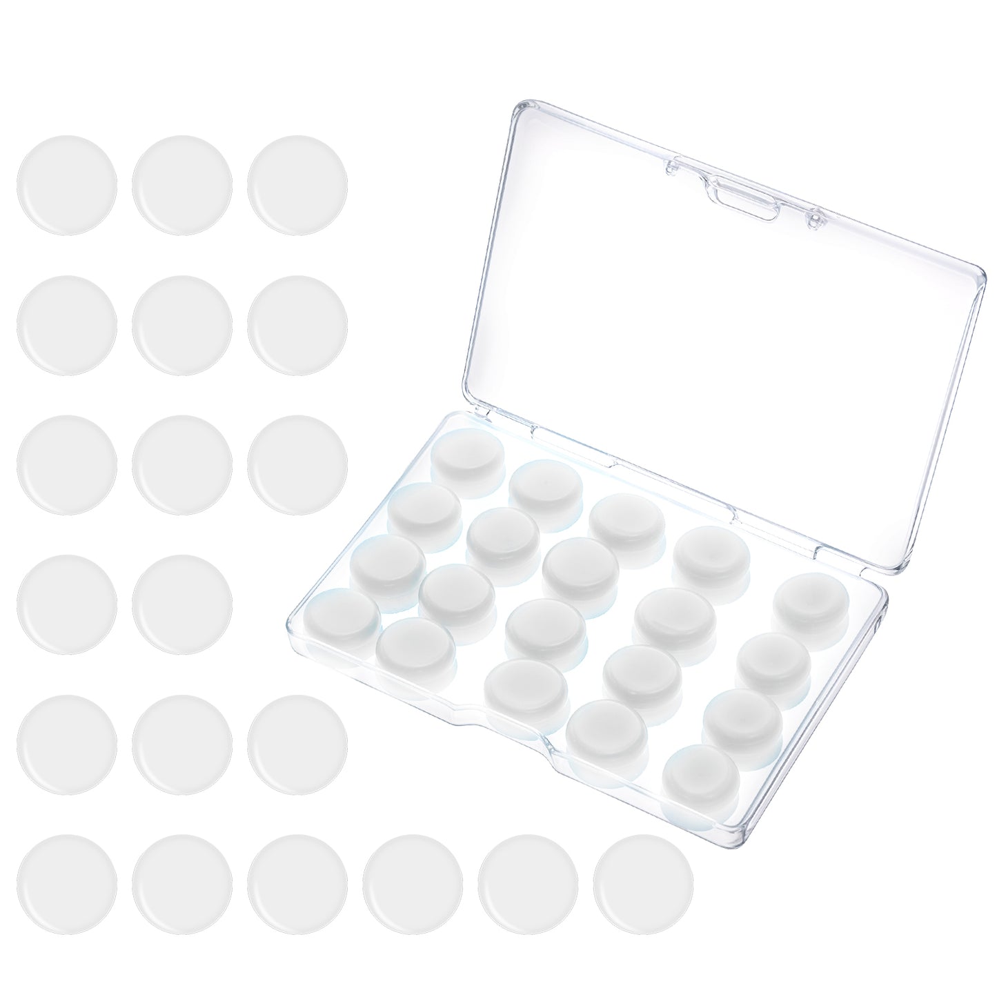 LIQWEI 20 Pcs Silicone Ear Plugs for Sleeping, Soft Moldable Silicone Earplugs for Sleep, Noise Cancelling Reduction Earplugs for Swimming, Travel, Snoring, Concerts, Airplane, Motorcycle, Musicians