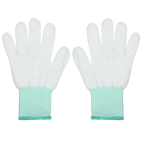 XLIUAX 6 Pairs Quilting Gloves, Nylon Gloves for Sewing Hand Work Mittens for Crafting Hand Protection Liners Men Lightweight Nylon Mittens for Workers Quilting Supplies Clearance