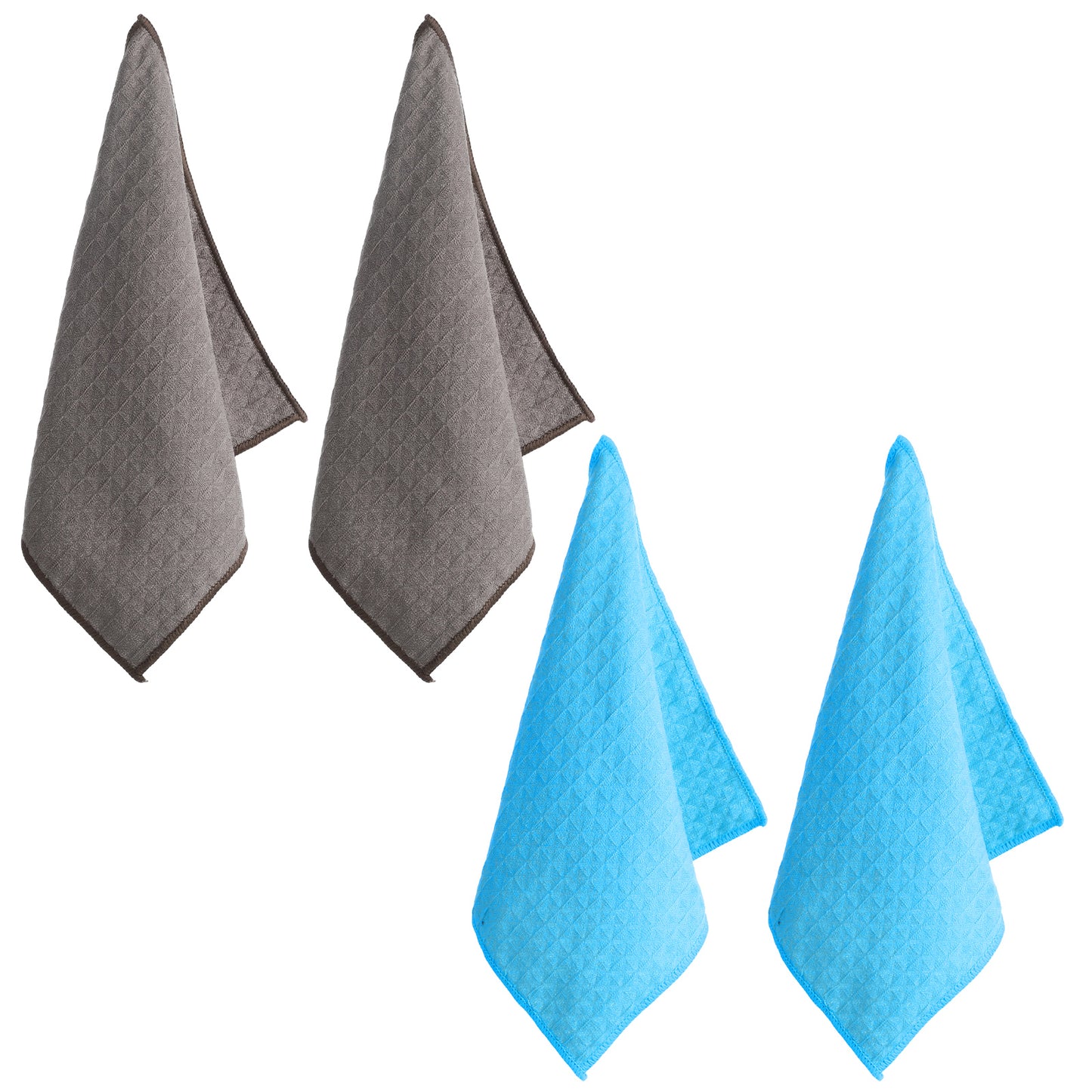 XLIUAX 4 Pcs Barista Cloth, Coffee Machine Cloth Coffee Machine Accessories 30 x 30 CM Cleaning Towel for Espresso Wand Bar Countertop Sets Cafe Countertop Towel Absorbent Quick-Drying Reusable