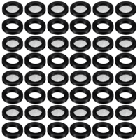SULIKJHUI 40 Pcs Shower Head Washers, 20 Rubber Gaskets with Stainless Steel Mesh + 20 Flat Rubber Washers, 19mm OD 11mm ID 3mm Thickness for Faucet Pipe Water Shower Hose