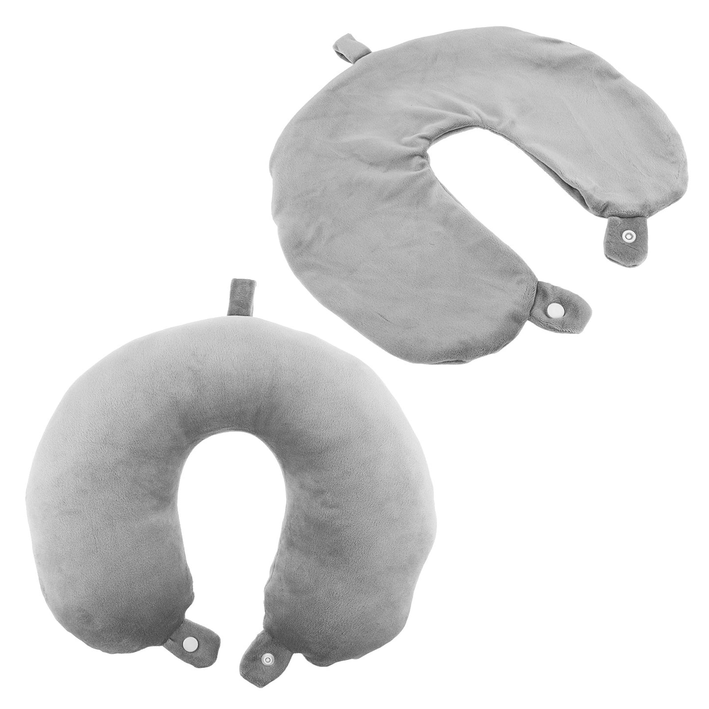 Giantree 2 Pcs Travel Neck Pillow Case Cover, U Shaped Neck Pillow Case Cover Travel Neck Pillow, Neck Pillow Replacement, U Shaped Neck Pillow Washable Cover Silky, Wrinkle Resistant(no Filler)