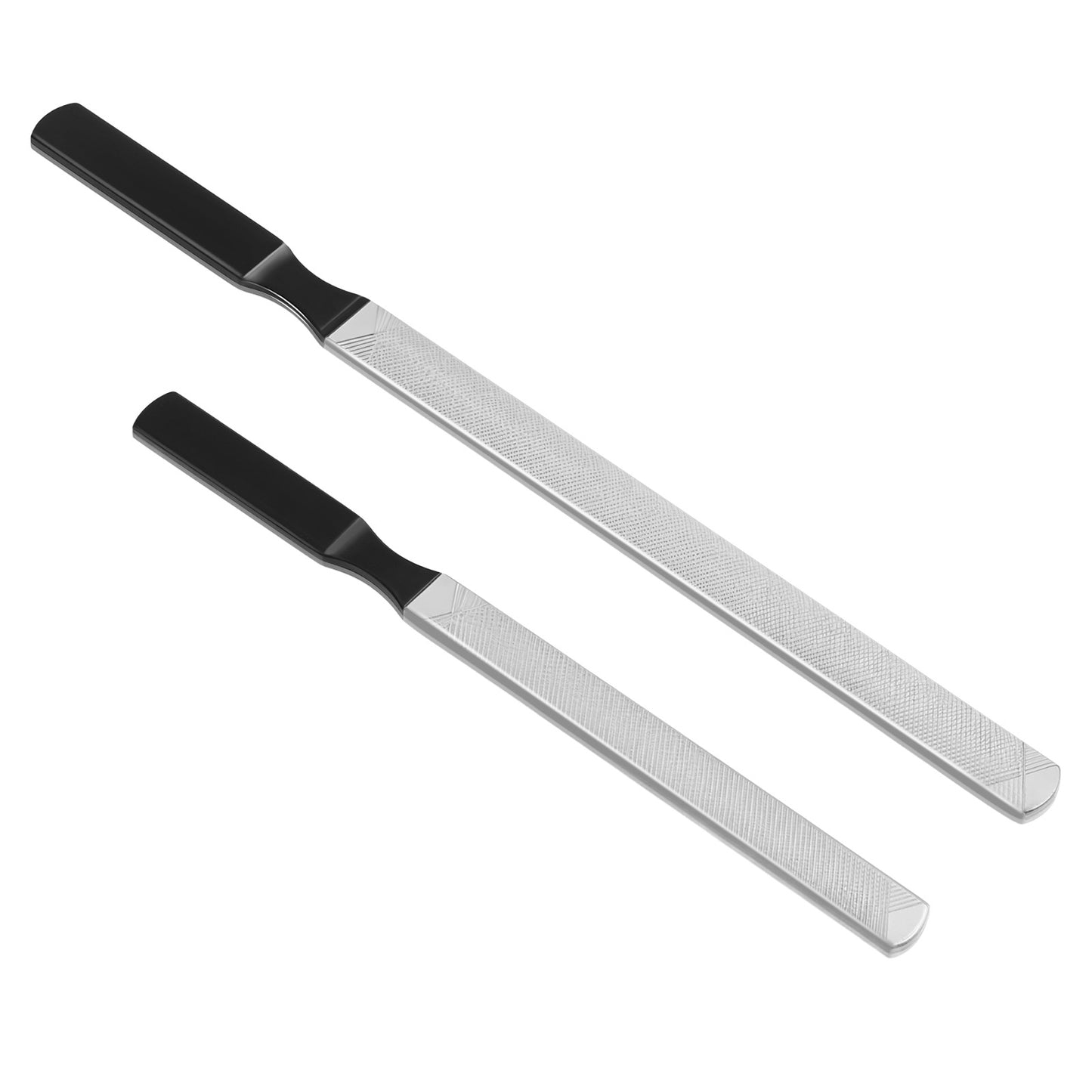 Yuanchu 2 Pcs Toe Nail Files for Thick Nails, 4 Sides Dog Nail File Professional Stainless Steel Nail Files for Women, Board Nail Dresser Manicure Pedicure Tool for Men Seniors Dogs