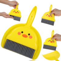 TIESOME Mini Dustpan and Brush Set, Portable Broom and Dustpan Cleaning Set Dining Table Crumb Sweeper Cleaning Tools with Soft Bristles Sweeper Dust Pan for Home, Office, Car Camping Table Top Brush