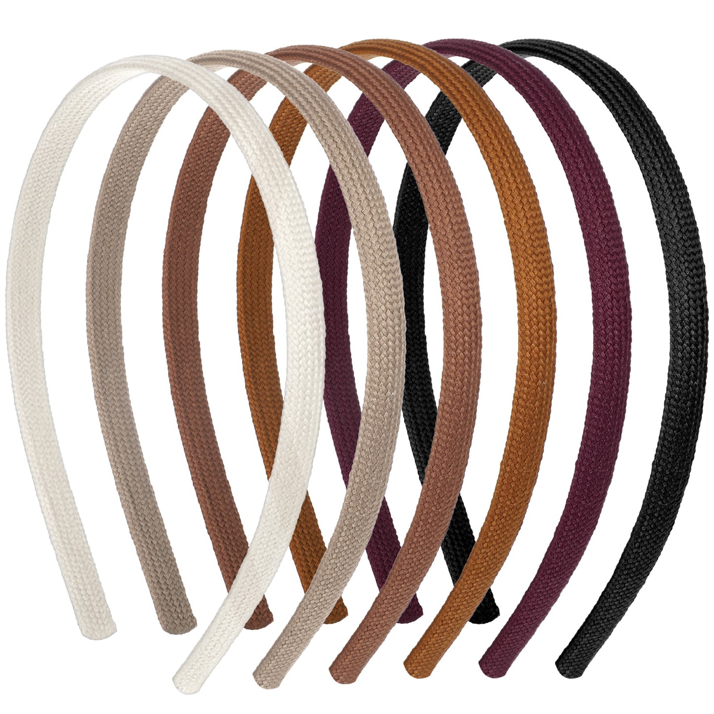 HJZHII 6Pcs Thin Headbands for Women, Trendy Headband No Headache Pressure Headbands Non Slip Fabric Knitted Skinny Narrow Hairbands Head Bands for Makeup Washing Face Hair Accessories