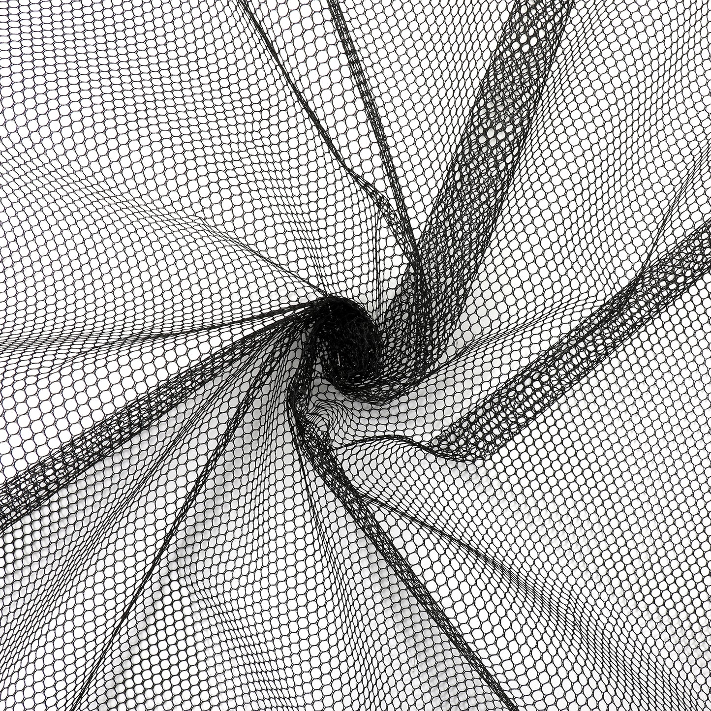 IANFAN 63 X 61 Inch Black Mesh Fabric, Slightly Stretchy Nylon Netting Fabric Soft Mesh Netting for Shopping Bag Backpack Pocket Nettings Bag Nettings Clothes Sewing