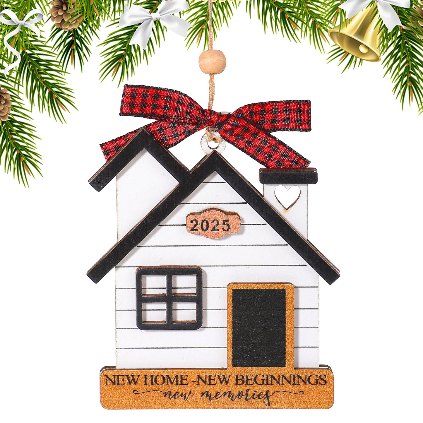 MBAIYO Housewarming Gifts for New House, 2025 New Home Ornament for Women Couple Homeowners - First Home Christmas Ornament & Keepsake Gift