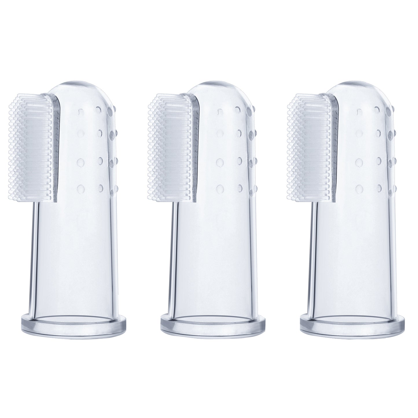 TIESOME Dog Finger Toothbrush,3 Pieces Pet Finger Brush