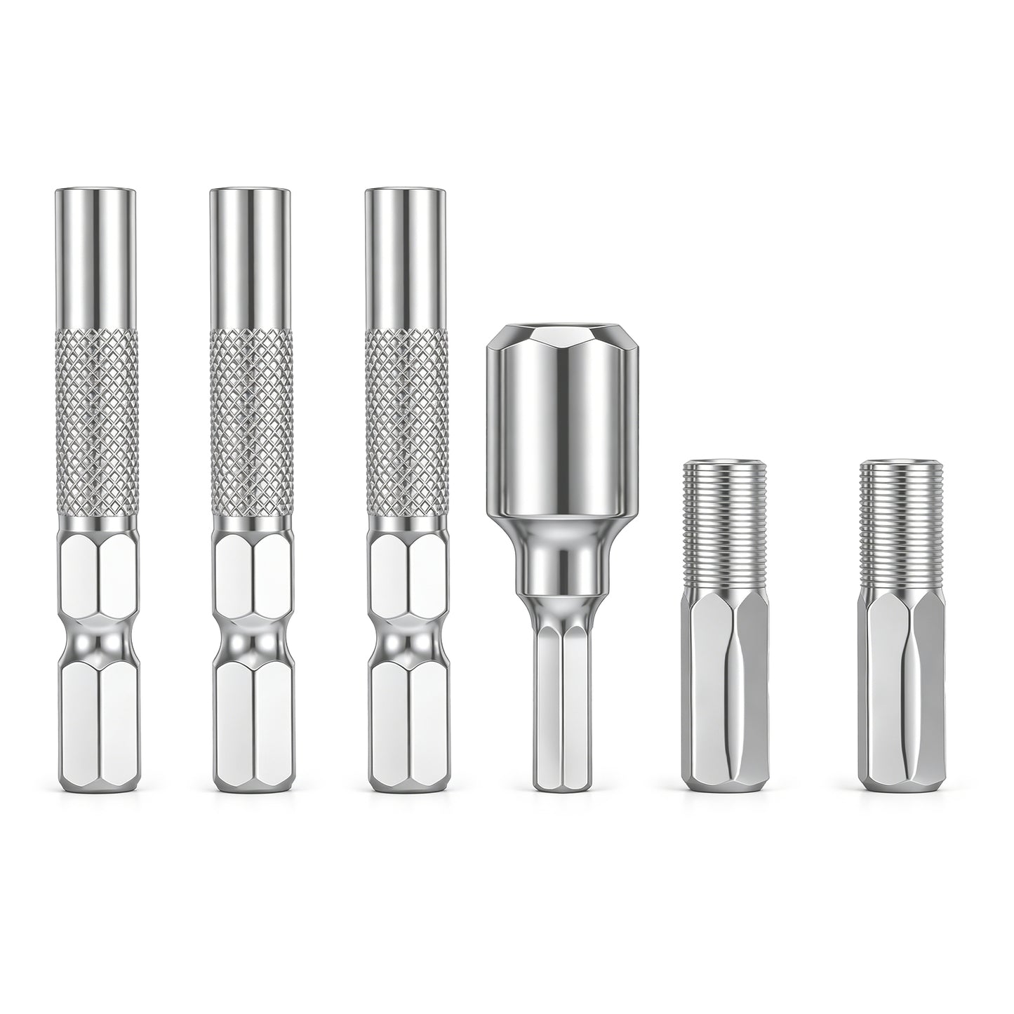 HJZHII 6PCS 1/4 to 4mm Bit Adapter, Hex Screw Driver Bit Adapter Magnetic Micro Bits Drill Extension Socket Shankr for Precision Bits Set Screwdriver Converter
