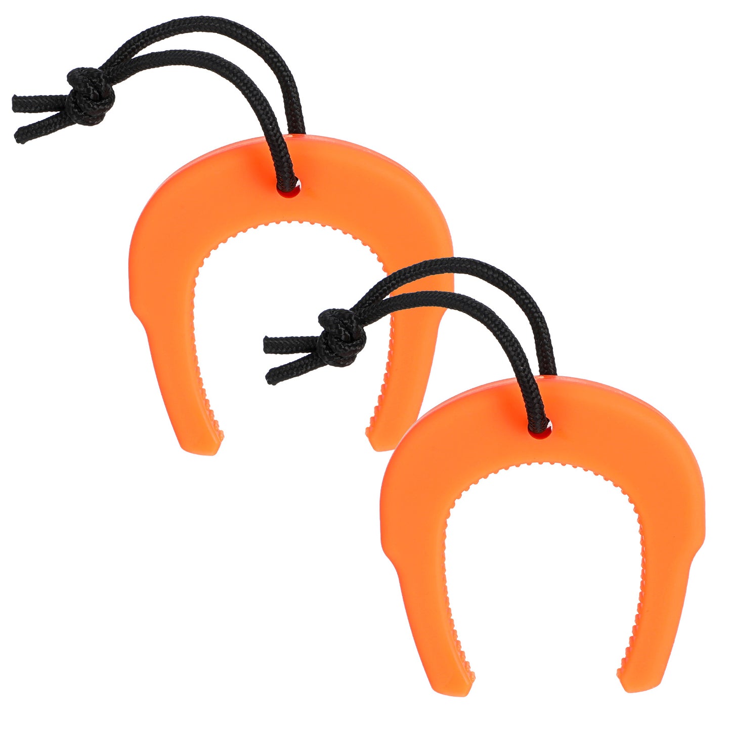 XLIUAX 2pcs First Responder Door Stop, Emergency Door Jam with Nylon Cord Attachments Pinch Guard from Closing Edge Security Handle Stopper(Orange)