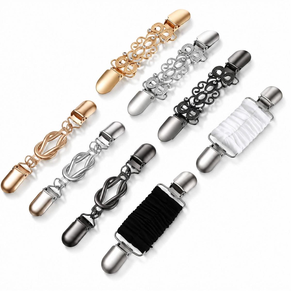 simarro 8Pcs Cinch Clip, Retro Sweater Clips Waist Cincher & Shirt Clip