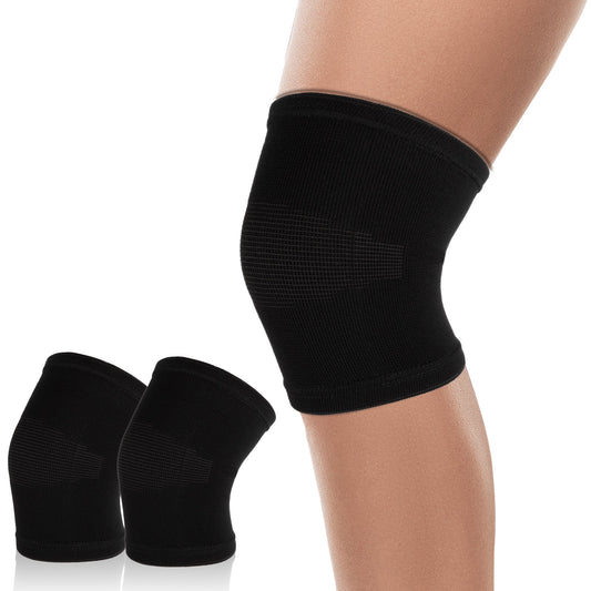 MBAIYO Kids Knee Brace Sleeve, 1 Pair Youth Knee Compression Sleeve Breathable Children Knees Support Pad Elastic Soft Knees Protectors for Kid Boys Girls Basketball Volleyball Football Running(M)