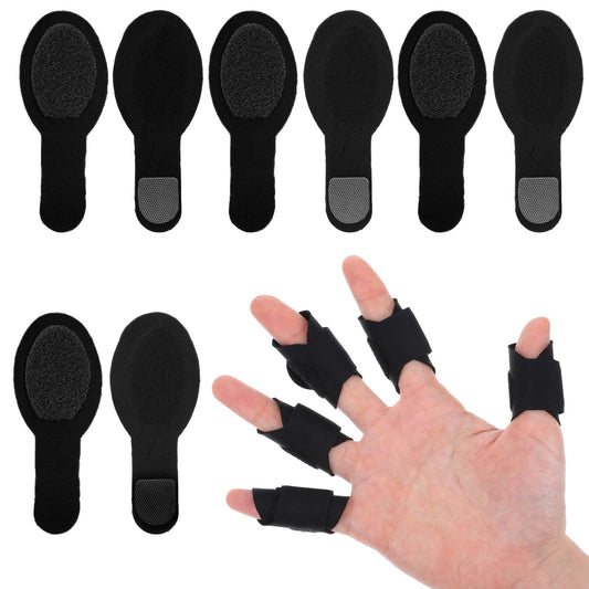 AOZUO 8pcs Finger Splints, Trigger Finger Support Braces Finger Tape Finger Wraps Straps Ultra-Thin Finger Stabilizer for Finger Injury Pain Relief Broken Arthritis Sprain Support Protect(Color B)