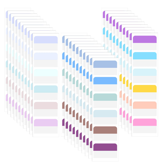 LIQWEI 360Pcs Color Sticky Index Tabs, Book Tabs Repositionable Page Markers for Notebooks Transparent Writable for Notebooks, Filing, Classification(Large)
