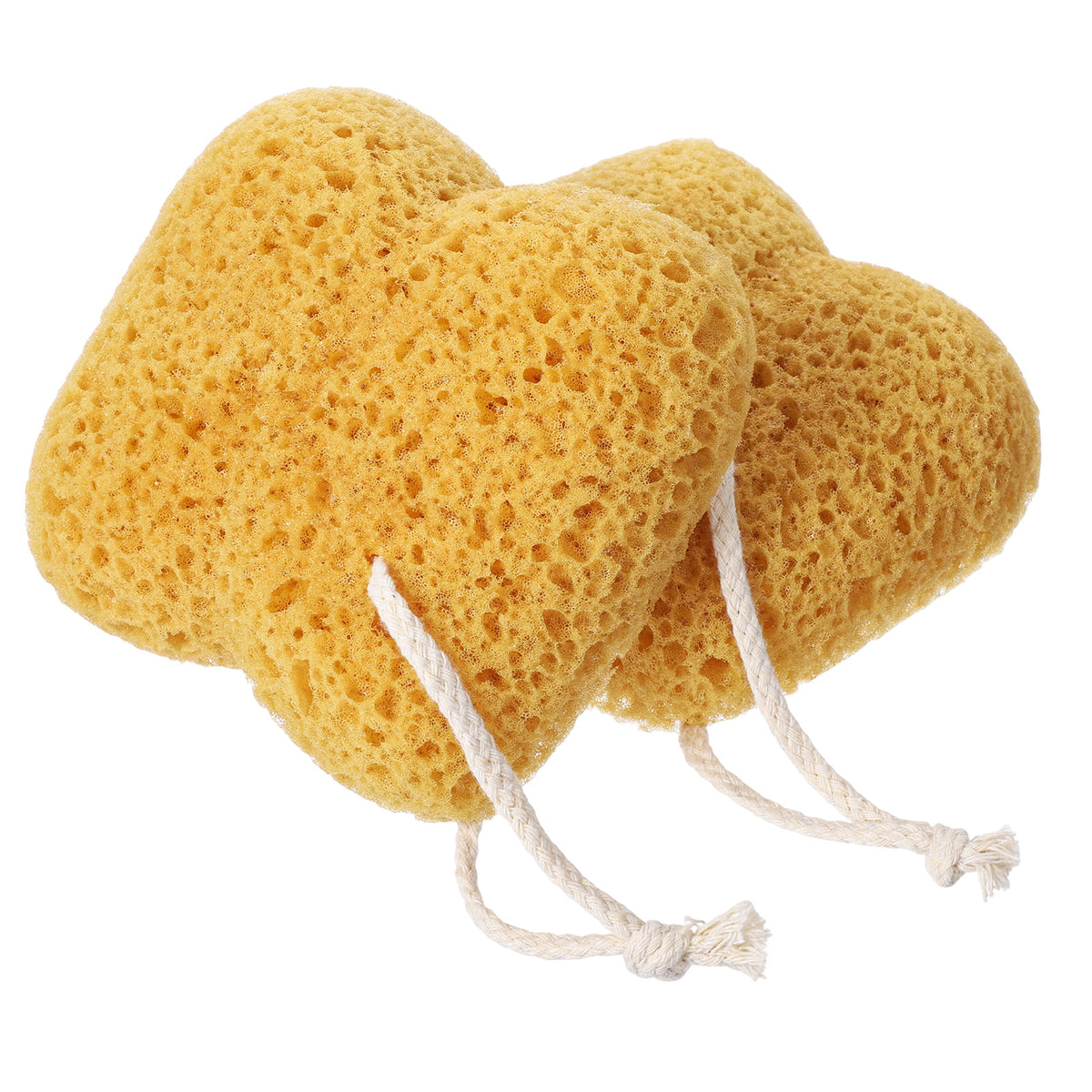 SULIKJHUI 2 Pcs Natural Sea Sponge, Honeycomb Body Sponge for Women & Men