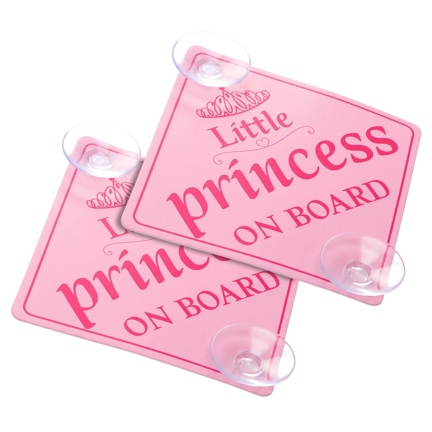 XLIUAX 2Pcs Little Princess on Board Signs for Car, Baby on Board