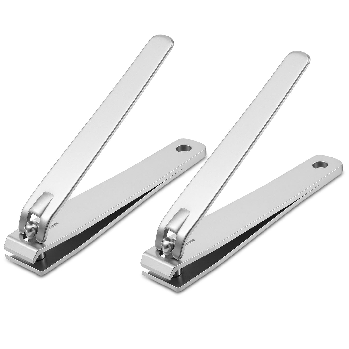 LIQWEI Nail Clippers for Thick Nails, Professional Stainless Steel Heavy Duty Toenail Clippers Clippers Trimmers,14mm Wide Straight Jaw Opening for Thick Fingernail Toenail Men Women