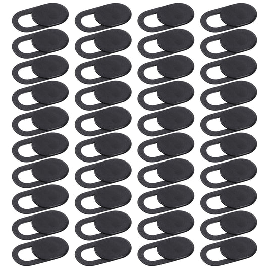 LXUEJIE 40 Pcs Webcam Cover, Camera Privacy Cover Slide Universal Laptop Camera Covers Slide Ultra-Thin Webcam Covers for Laptop Computer Cell Phone Protecting Privacy Security(Black)
