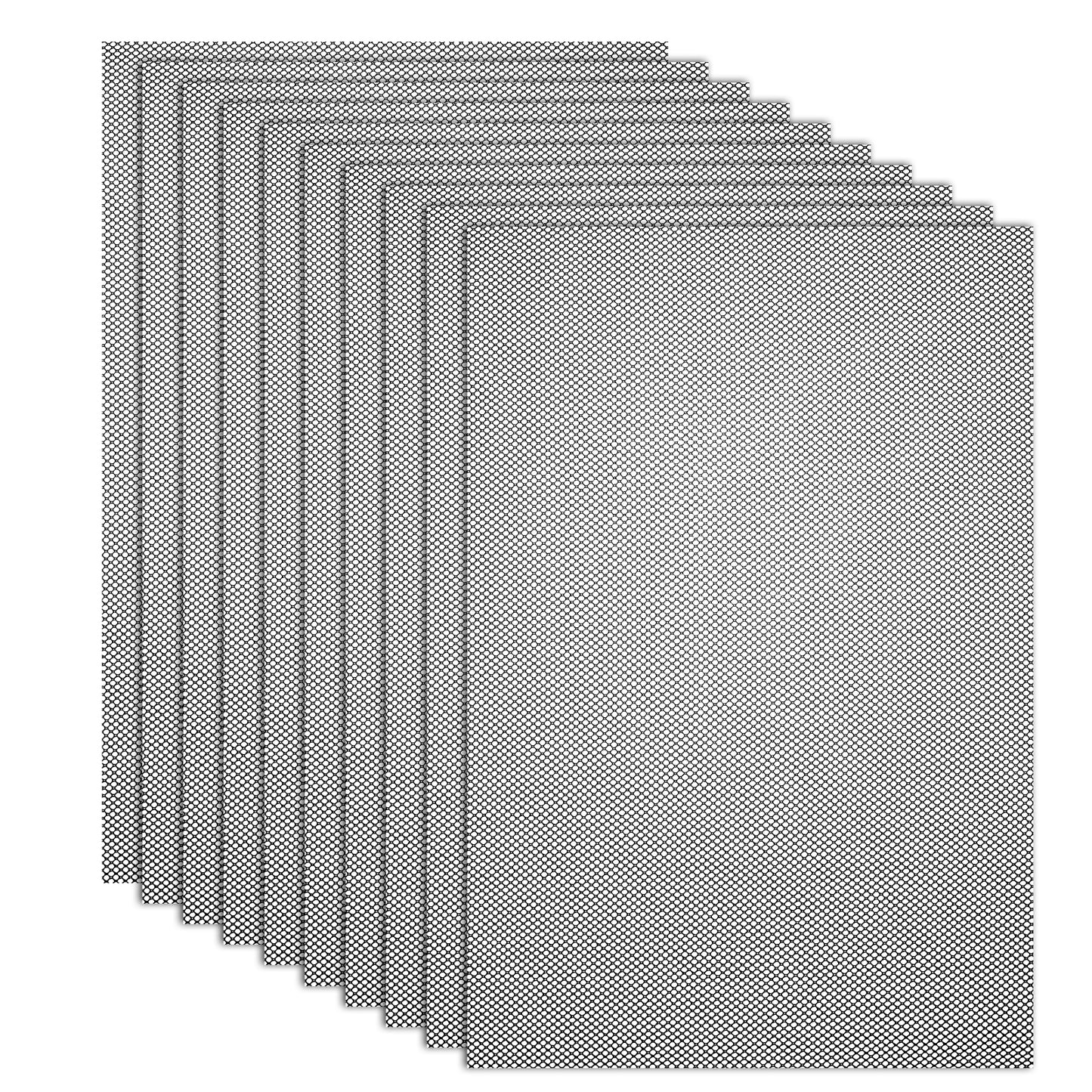 SULIKJHUI 10 PCS Fursuit Eye Mesh, 0.5mm Black Plastic Eye Mesh for Mask