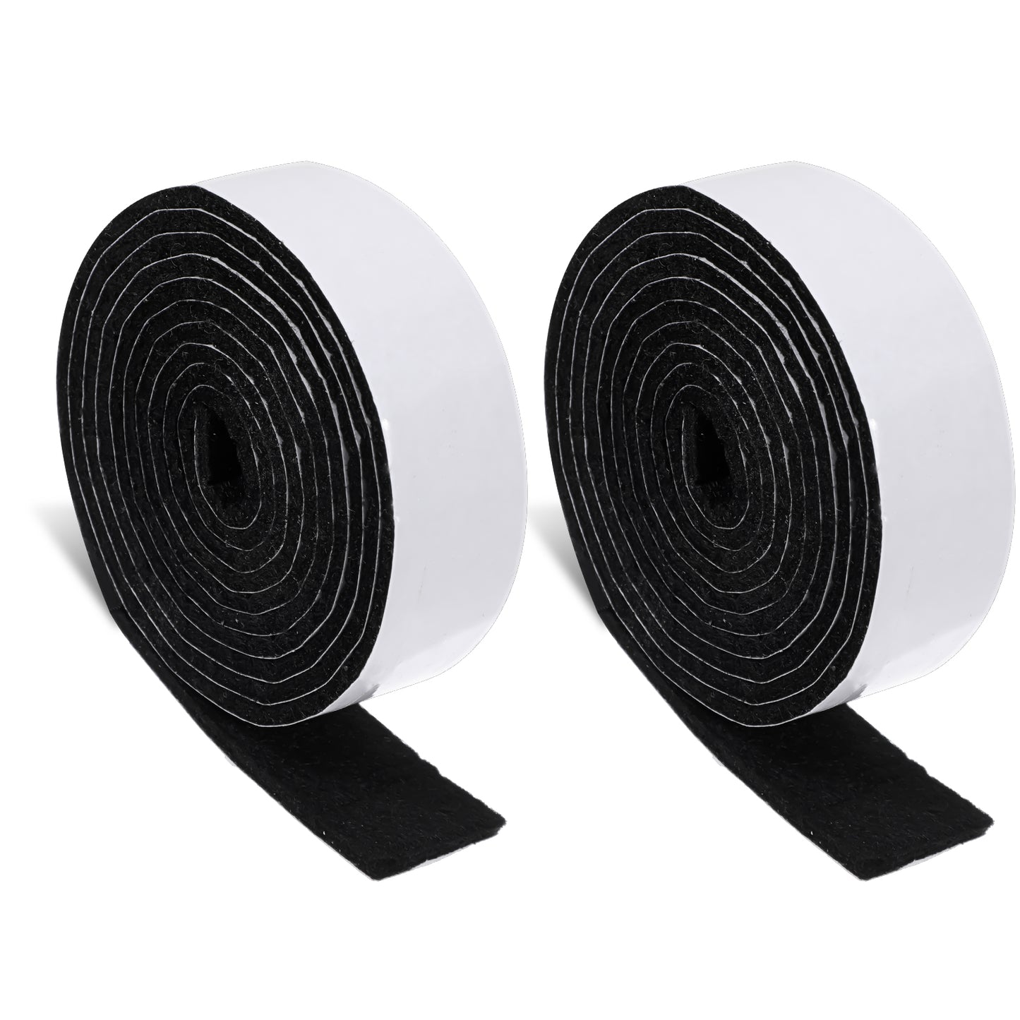 IANFAN 2 Rolls Felt Strips with Adhesive Backing, 1x120 Inch Non-Slip Felt Tapes for Furniture Pads, Cuttable Felts Furniture Strips, Thick Polyester Felts Tape for Protecting Hardwood Floors Surfaces