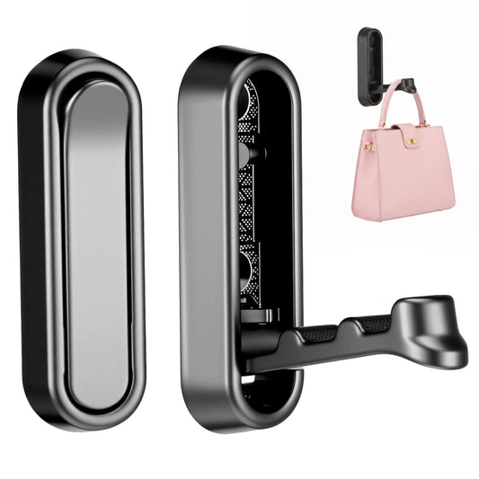 MBAIYO 2 Pcs Folding Coat Hooks, Foldable Gold Wall Hooks for Bathroom Closet Space-Saving Foldable Hook Towel Hook Robe Hooks Wall Mounted for Hanging Coat Towels Clothes Hat Bags Keys(Black)