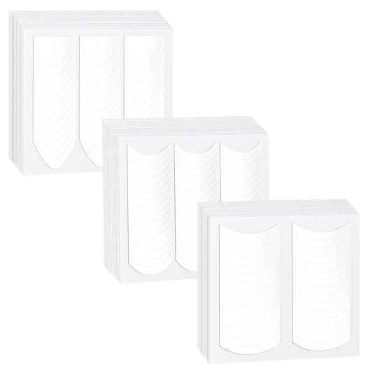 BOHUIZ French Manicure Nail Stickers, 48 Sheets 1824 Pcs Self-Adhesive French Manicure Nail Sticker Tips White Half Moon Shaped Nails Guides Strips Decals for Women Decoration DIY Stencil Tools