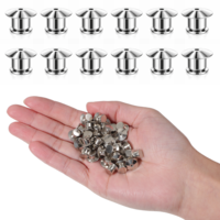HJZHII 40 Pcs Locking Pin Backs, Silver Locking Badge Pins Metal Pin Backs Replacement Enamel Lockings Pins Keepers for Badges Name Tags Jewelry Brooches Crafts DIY