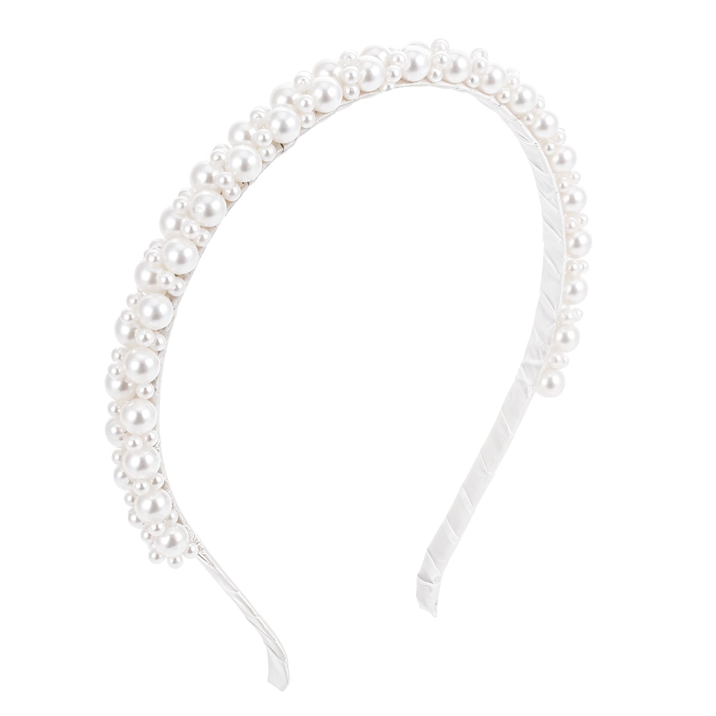 Bewudy Pearl Headbands for Women Girls, Pearl Fashion Women Headbands, Cute Beads Headband with Pearl Teen Girls Hair Styling for Birthday Wedding Party Bridal