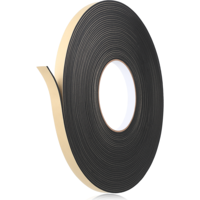 LXUEJIE1 Pcs Car Speaker Sealing Tape, 50Ft Speaker Foam Grip Tape, Foam Grip Tapes, Soundproofing Waterproofing Gasket Tapes Automotive Insulation Foams Gasket 2mm Thick 10mm Width, Black