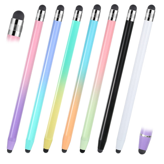 cobee 7 Pcs Stylus Pens, 2 in 1 Stylus Pen for Touchscreen Universal Tablet Pens High Sensitivity StylusPen with Double Rubber Tips High Precision StylusPen for Pad Tablets Smartphones Touch Screen