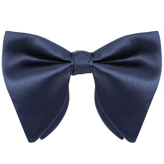 BOHUIZ Bow Ties for Men, Pre-tied Bow Tie Adjustable Bowtie Solid Color for Men Wedding Formal Business Tuxedo(Navy Blue)