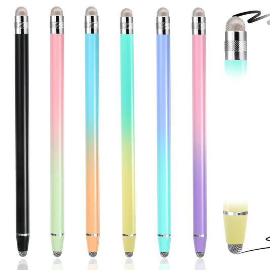 HJZHII 6 Pcs Stylus Pens for Touch Screens, 2-in-1 Universal Stylus Pens High Precision StylusPen Sensitive StylusPen for Tablet Pad Phones, Compatible with Touch Screens Devices