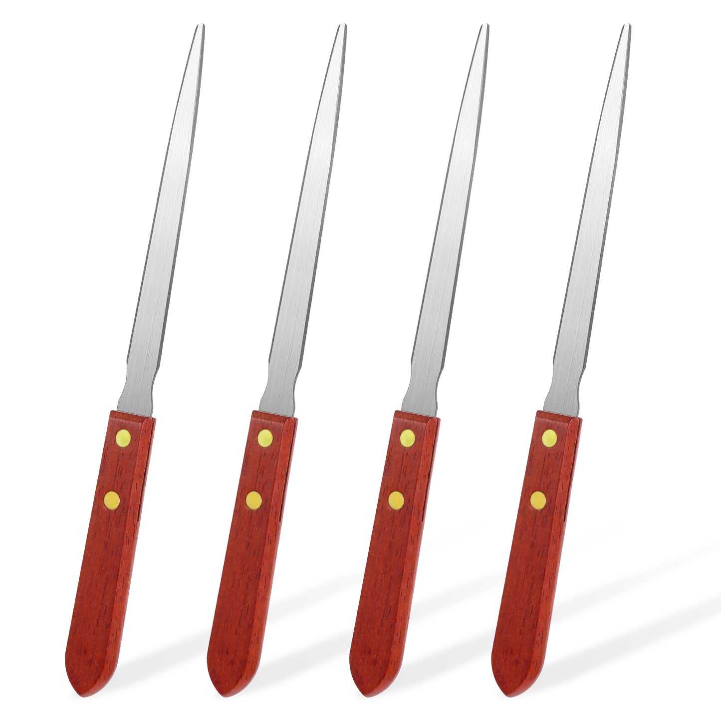 Giantree 4Pcs Letter Openers, Stainless Steel Letter Opener Knife With Wooden Handle, Letter Opener Envelope Slitter Envelope Opener, Lightweight Mail Slitters for Office Home Supplies