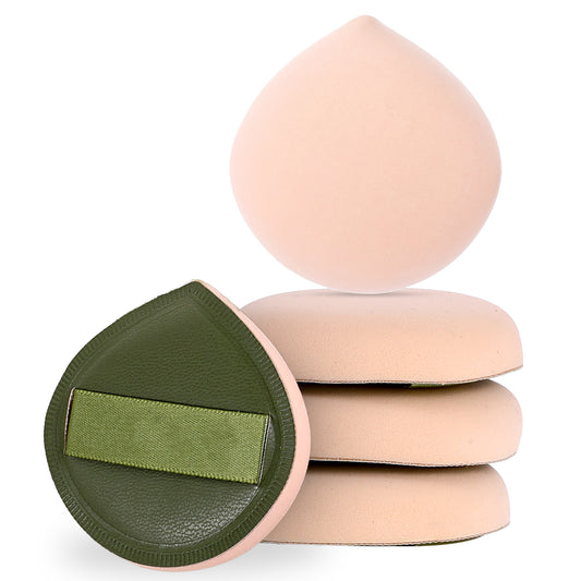 Giantree 5-Pack Makeup Sponges, Foundation Sponge, Cushion Puffs (for Foundation and Presseds Powder), Latex-Free Blending Sponges for Liquid, Pressed Powder and Cream Pressed Powder for Beginners