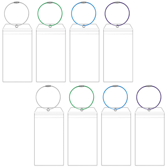 Giantree 8Pack Transparent Cruise Tags Holder, Luggage Tags for Cruise Ships, Clear Tags Cruise Travel Essentials for Luggage E-Tags Suitable for Cruise Travel Waterproof (7.28 x 3.34'')