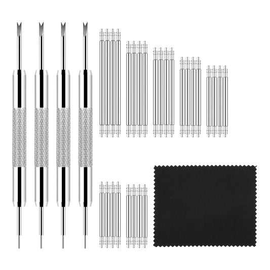 Giantree Watch Link Removal Kit, Watch Repair Kit Watch Band Pins, Watch Tool Kit Double-Ended Watch Spring Bar Tool, Watch Band Adjustment Tool Kit for Watch Bracelet Repairing Fix Replacement Sizing