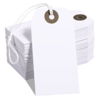 cobee 100 Pcs Price Tags with String, Small Price Tags Hanger Stocking Writable Tags, Price Tags for Retail Gift Bag Hang Tags Box Labeling Clothes Craft Wedding Christmas Presents