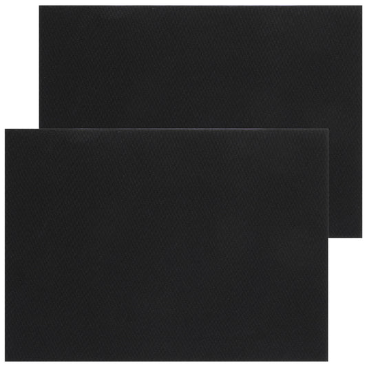 LXUEJIE 2 Pcs Down Coat Repair Patch, Nylon Repair Patches Self Adhesive Tent Repairs Patches Waterproof Repaisr Patch for Puffer Coats, Tents, Bags, Clothes 20 x 15cm (Black)